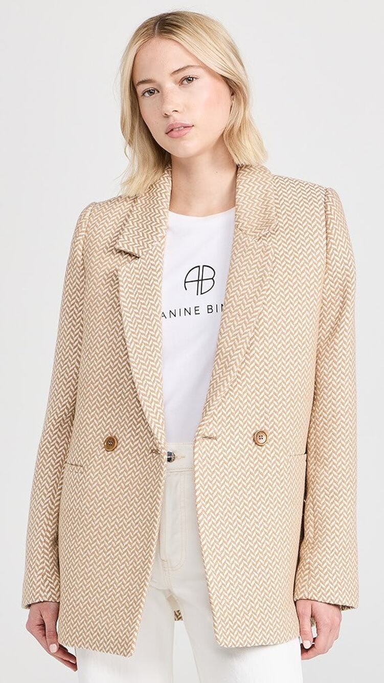ANINE BING Fishbone Blazer Multi - XXS